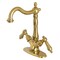 Kingston Brass KS1437AL 2-Handle Bathroom Faucet W/Brass Pop-Up & Cover Plate, Brass KS1437AL - alternate 1